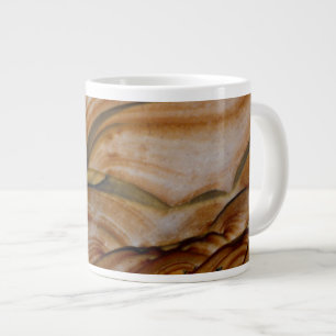 Braun gefärbter Deschutes-Jasper Jumbo-Tasse
