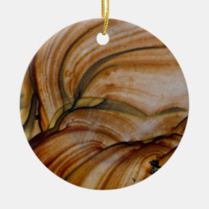 Braun gefärbter Deschutes-Jasper Keramikornament