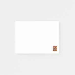 Braun-gefleckter Boxer am Sunset Beach Boxer-Hunde Post-it Klebezettel