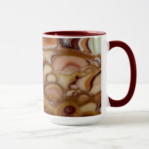 Braun gefleckter Onyx Tasse