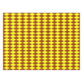 Braun Gelbe Harlekin Karo-Design Tischdecke (Vorderseite (Horizontal))
