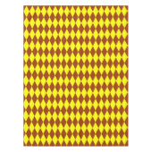 Braun Gelbe Harlekin Karo-Design Tischdecke (Vorderseite)