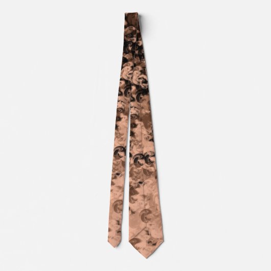 Braun gemischt mit schwarzem Muster Krawatte (Rückseite)