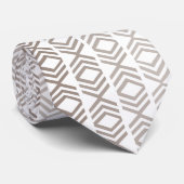 Braun geometrisch modern krawatte (Gerollt)