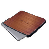 Braun gestopftes Metallmuster, individuell anpassb Laptopschutzhülle (Vorne Knopf)