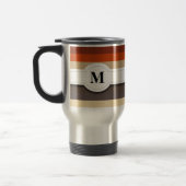 Braun gestreiftes Muster Tasse (Links)