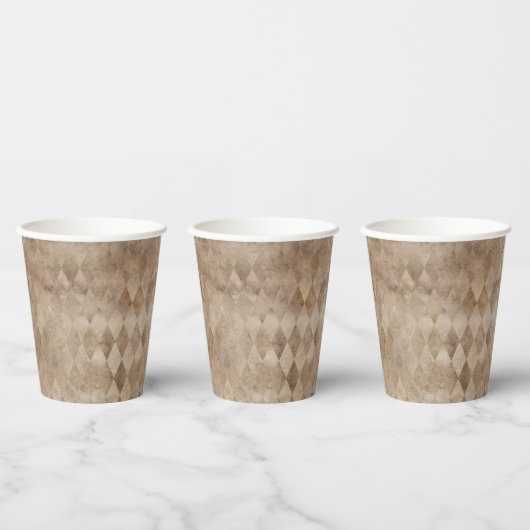 Braun gestresster Harlekin Pappbecher (Multi)