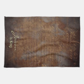 Braun-Gewürzkornbraun Geschirrtuch (Horizontal)