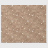 Braun glänzender Kakao-Geburtstag Geschenkpapier (Flach)