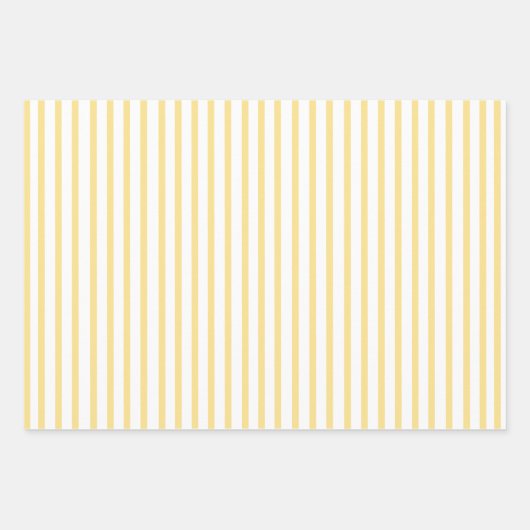 Braun, grau, goldfarbene Streifen Set 3 Umschlag Geschenkpapier Set (Vorderseite 3)