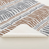 Braun Grau Moderne Boho Wandbehänge Sherpadecke (3/4)