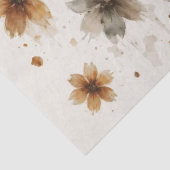 Braun-Graue Blumengestaltung Seidenpapier (Detail)