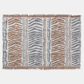 Braun-graue moderne Webdecke Decke (Vorderseite)