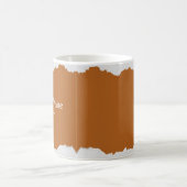 Braun-grauer Textildruck Kaffeetasse (Mittel)