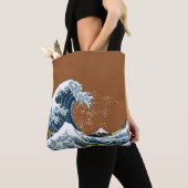 Braun Great Wave off Kanagawa Moderner Pop Tasche (Von Nahem)