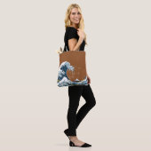 Braun Great Wave off Kanagawa Moderner Pop Tasche (Am Model)
