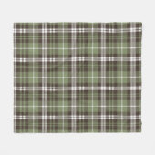 Braun-grün karierte Fleece-Decke Fleecedecke (Vorderseite (Horizontal))