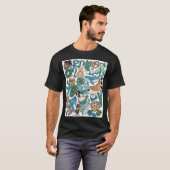 Braun, Grün und Blau T-Shirt (Vorne ganz)