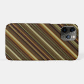 Braun Grüne und Goldene Streifen Case-Mate iPhone Hülle (Rückseite (Horizontal))