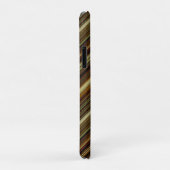 Braun Grüne und Goldene Streifen Case-Mate iPhone Hülle (Hinten/Rechts)