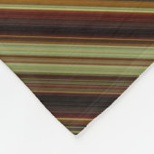 Braun Grüne und Goldene Streifen Fleecedecke (Ecke)