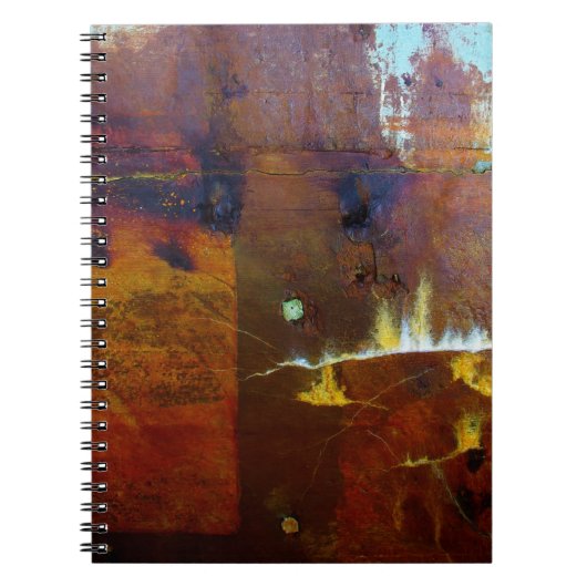 Braun-Grunge-Stil Notizblock (Vorderseite)