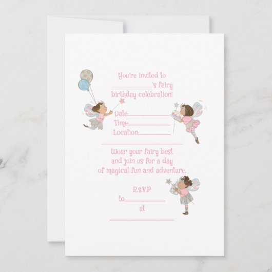 Braun Haarbärten Einladung zum Geburtstag (Vorderseite)