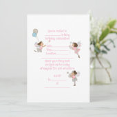 Braun Haarbärten Einladung zum Geburtstag (Stehend Vorderseite)