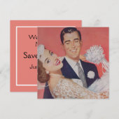 Braun-Haaresehen Save The Date (Vorne/Hinten)