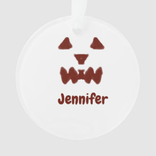 Braun Halloween beängstigender Gesichtsfall hinzuf Ornament