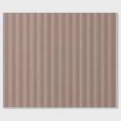 Braun & Hellbraun Streifen Geschenkpapier (Flach)