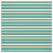 Braun, hellgrün, Aquamarin und hellgelb Stoff (Muster)