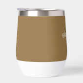 Braun Herbst Name Modern Elegant Monogram Boho (Rechts)