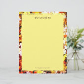 Braun Herbst verlässt Foto Hochzeitspapier (Stehend Vorderseite)