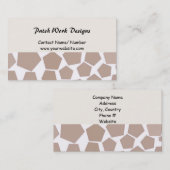 Braun-Hexagon-Muster Visitenkarte (Vorne/Hinten)