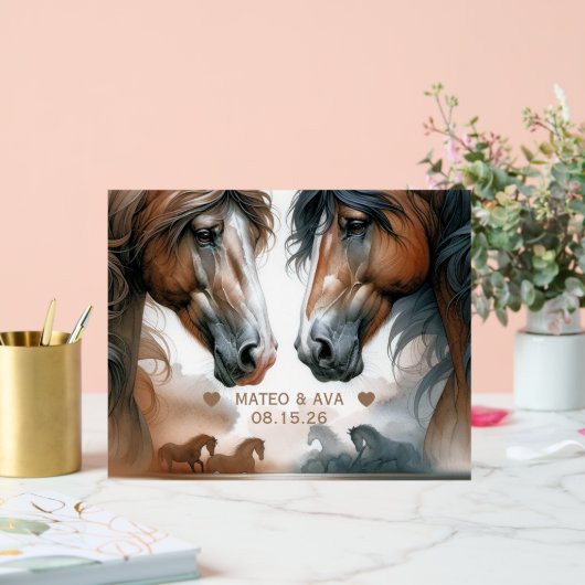 Braun-Hochzeit Acrylschild (Hochzeit)