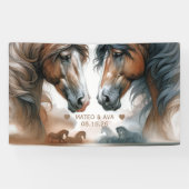 Braun-Hochzeit Banner (Horizontal)