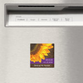 Braun-Hochzeitblume speichern Datumsmagnete Magnet (In Situ (Geschirrspüler))