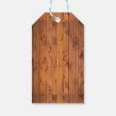 Braun-Holz mit Logo Geschenkanhänger (Rückseite)