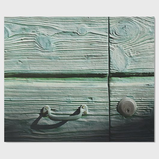 Braun-Holzschublade Geschenkpapier (Flach)