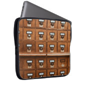 Braun-Holzschublade Laptopschutzhülle (Vorne Rechts)