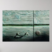 Braun-Holzschublade Poster (Vorne)