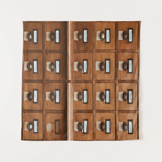 Braun-Holzschublade Wandteppich (Vorderseite (Horizontal))