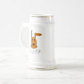 Braun Hündchen Bierglas (Vorderseite Links)