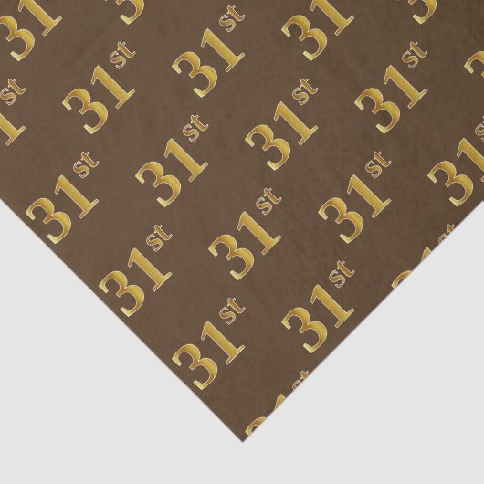 Braun, Imitate Gold 31. (31.) Veranstaltung Seidenpapier (Ausschnitt)