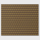 Braun, Imitate Gold 34. (34.) Veranstaltung Geschenkpapier (Flach)