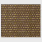 Braun, Imitate Gold 41. (41.) Event Geschenkpapier (Flach)