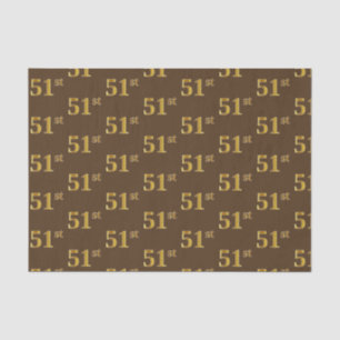 Braun, Imitate Gold 51. (51.) Event Seidenpapier