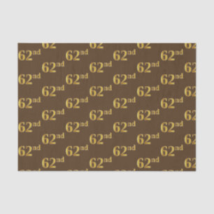 Braun, Imitate Gold 62. (62-Sekunden) Veranstaltun Seidenpapier