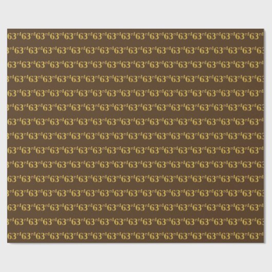 Braun, Imitate Gold 63. (63.) Veranstaltung Geschenkpapier (Flach)